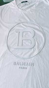 T-SHIRT  BALMAIN ORIGINAL NOVA C/RELEVO BRANCA