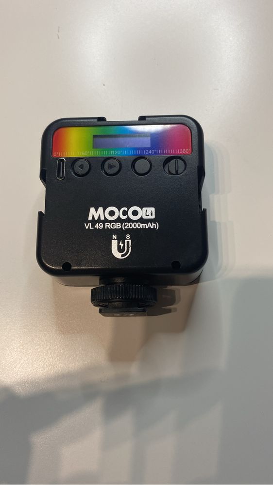 Lampa LED RGB do kamer Aparatu smartfona gimbala
