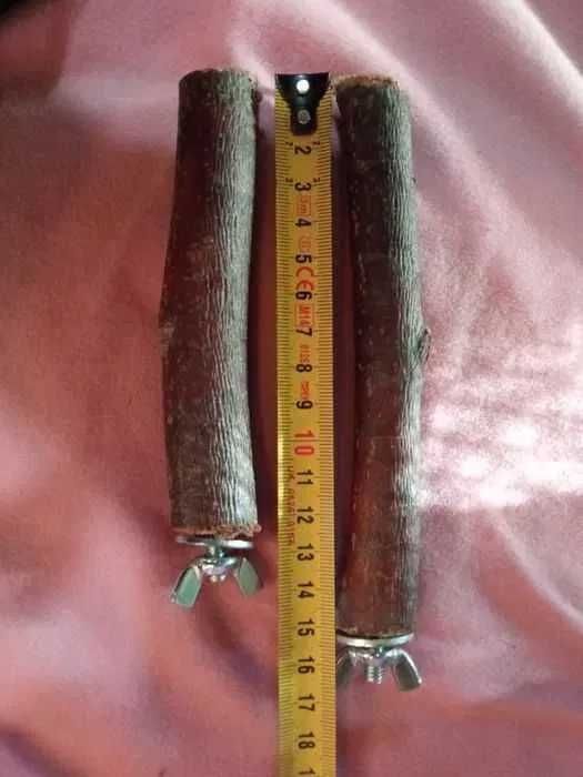 Żerdzie do pielęgnacji dzioba i pazurków. Żerdzie dla ptaków 2 szt.