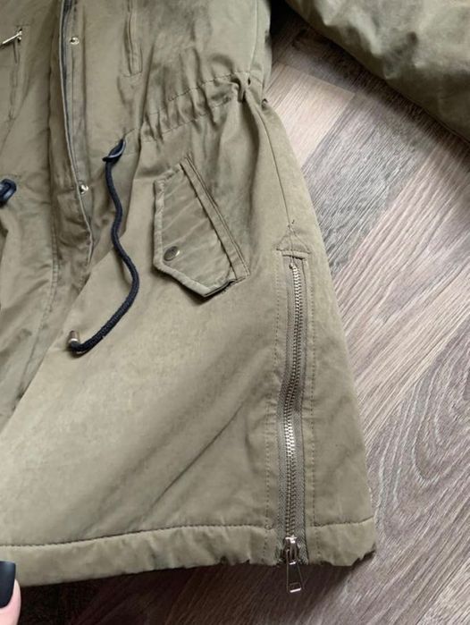 Парка зимова LC Waikiki довга курточка хакі куртка