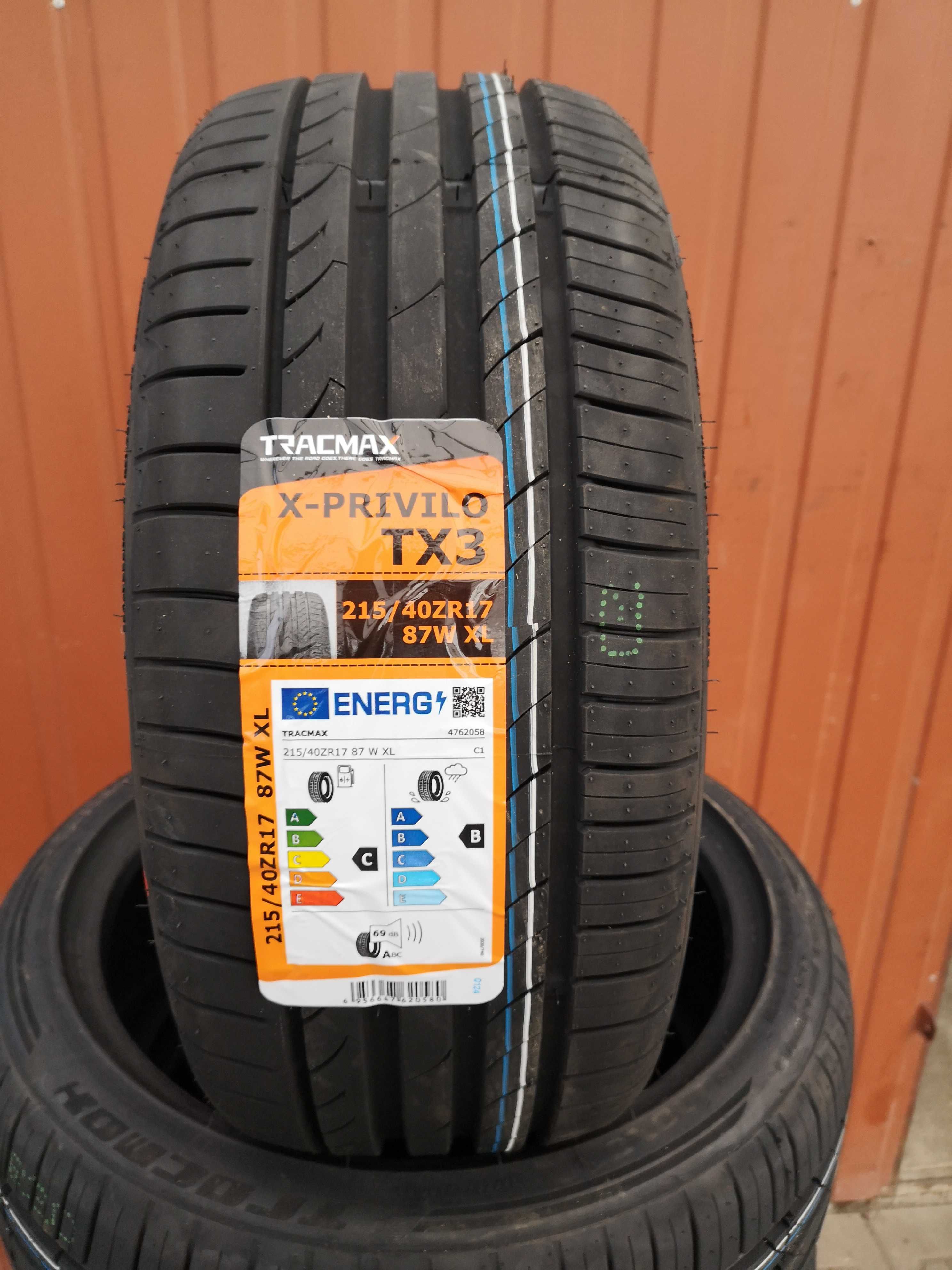 215/40 R17 87W XL - Tracmax X-Privilo TX3 (2 sztuki) NOWE