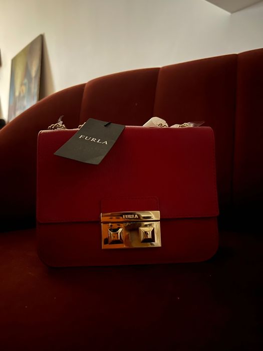 Bolsa Furla vermelha — nova com etiqueta, original