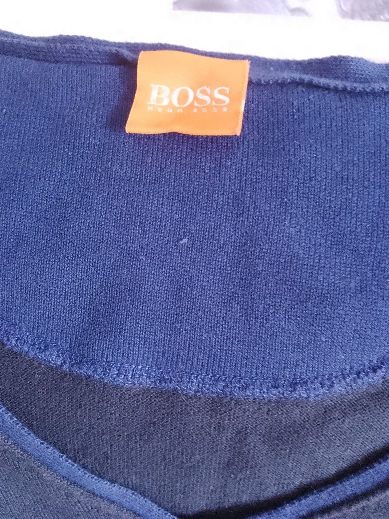 Sweterek Hugo Boss granatowy M