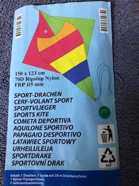 Papagaio de vento desportivo