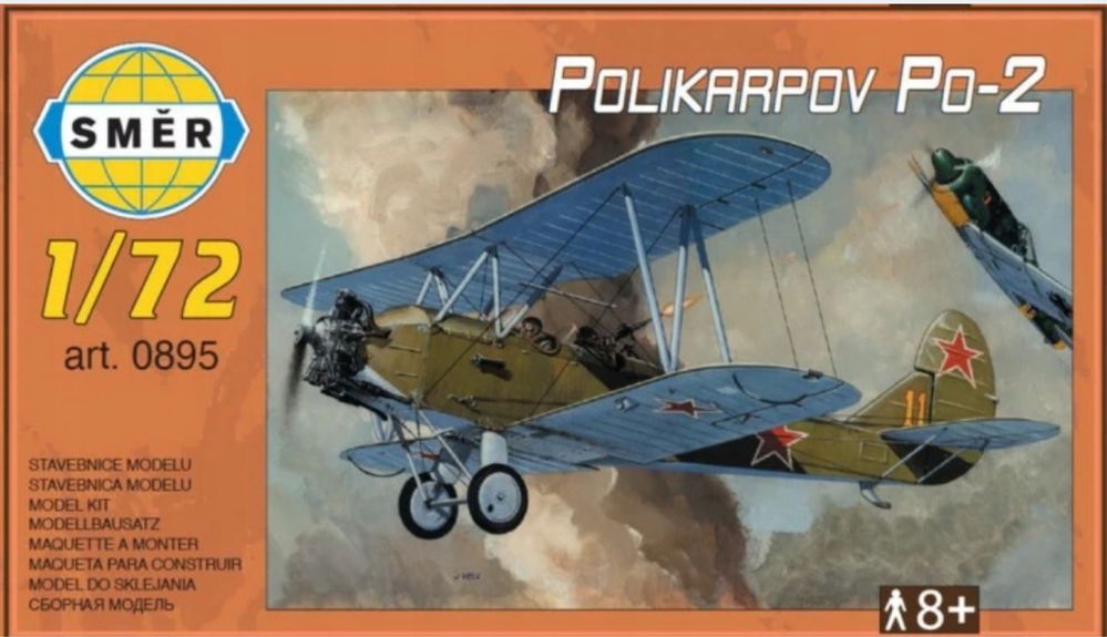 Samolot Polikarpov Po-2 Smer 0895 model do sklejania 1:72