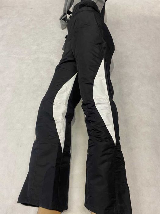 Spodnie narciarskie Czarny+ białe wstawki roz. M-176cm.