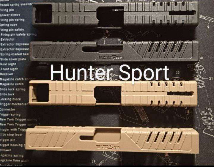 Защитная накладка на затвор Glock 17 Fab Defense TacSkin.