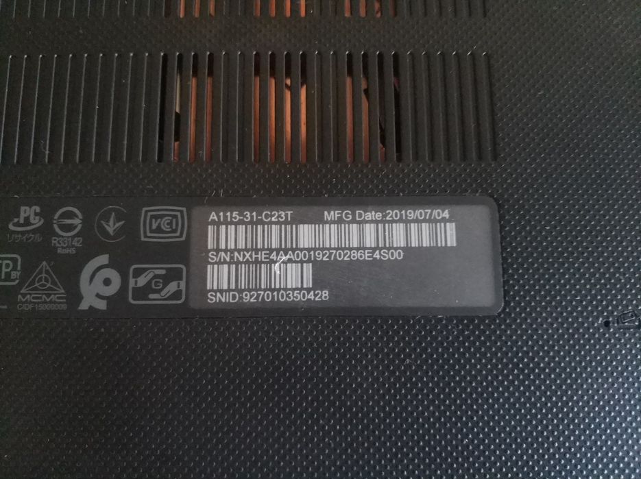 Ноутбук | Acer | Под ремонт | 4810T | MS2271 | На запчасти | Intel