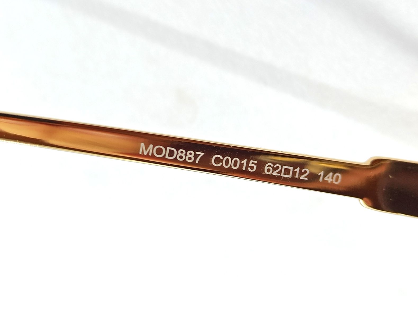 Cazal mod 887 очки мужские серый градиент в золотом металле стильные