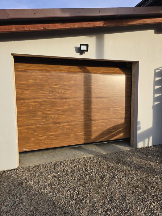 Brama garażowa segmentowa złoty dąb,  orzech, winchester -każdy wymiar