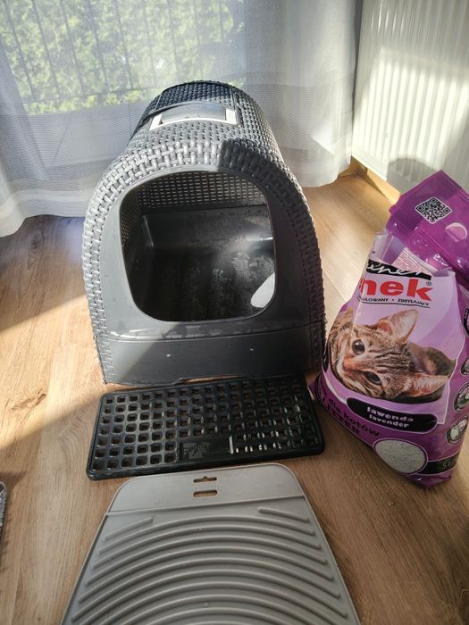 Kuweta dla kota solidna + żwirek