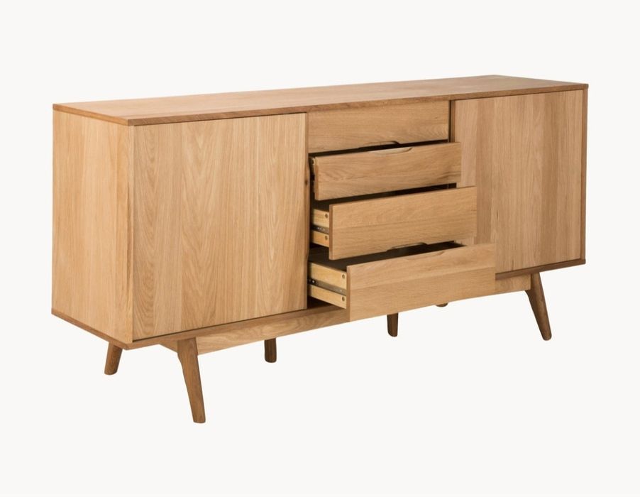 Komoda z fornirem z drewna dębowego Bettina Westwing Collection