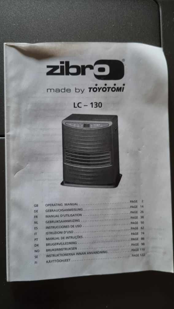 Piecyk naftowy Zibro Toyotomi LC130 moc 3 kW