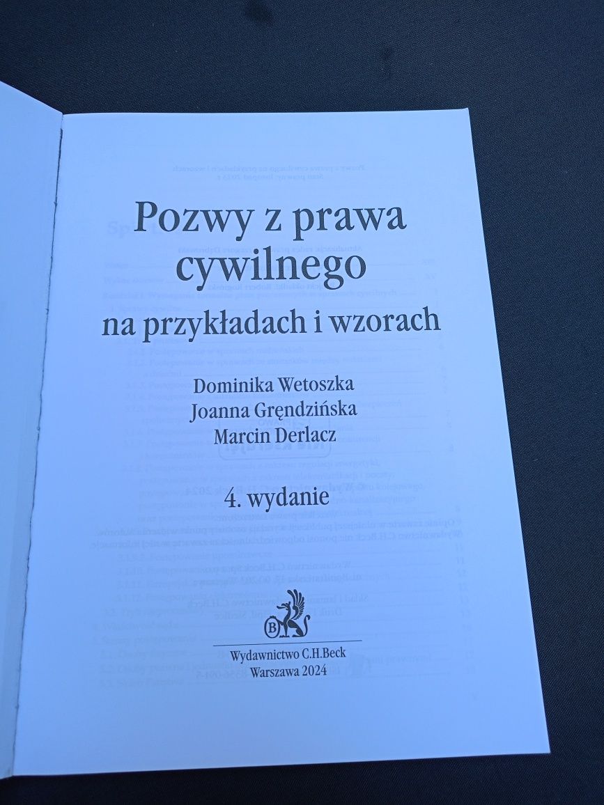 Pozwy z prawa cywilnego na przykładach i wzorach