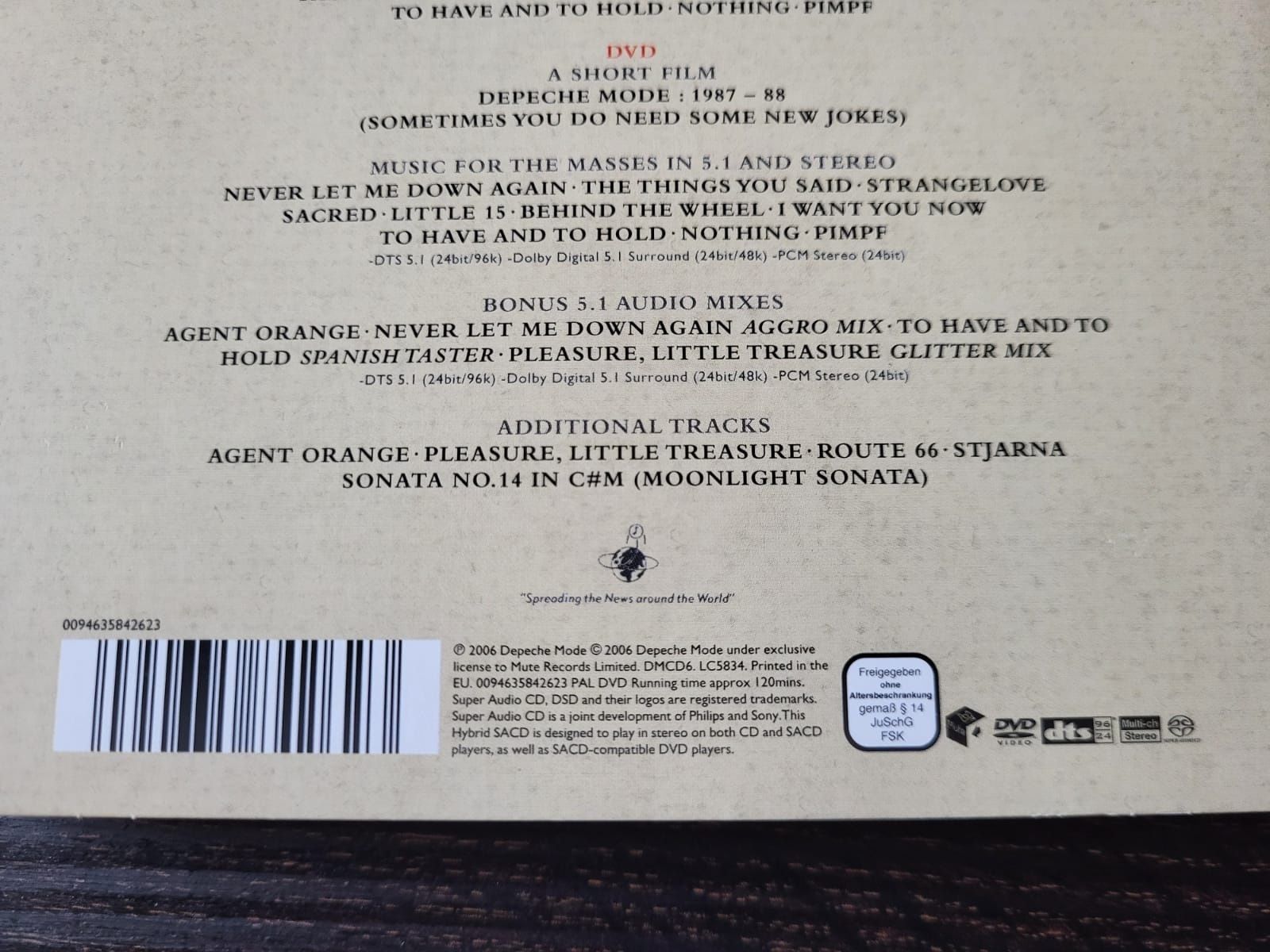 Depeche Mode - Music For The Masses SACD + DVD Collectors Edition
