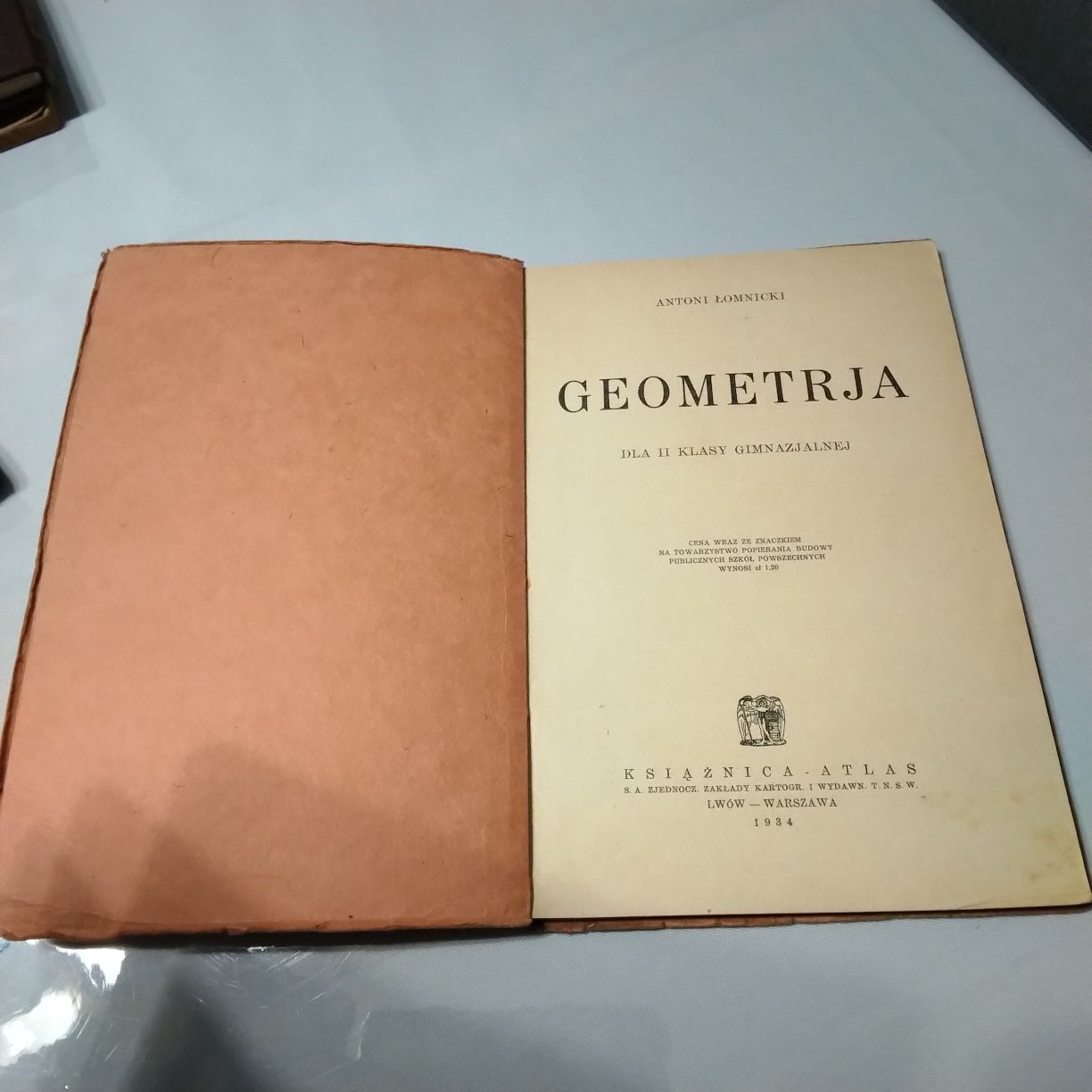 Книга на польській мові "Geometrja"