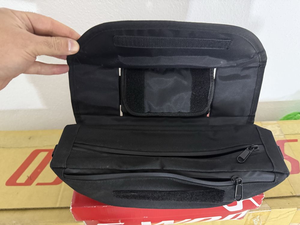 Bolsa de guiador para moto
