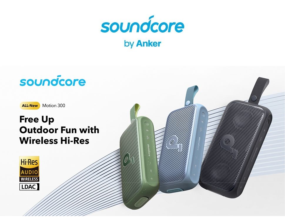 Anker Soundcore Motion 300 Колонка Bluetooth 5.3/30 Вт/Hi-Res/LDAC