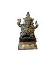 Escultura deus Ganesha tocando címbalos bronze