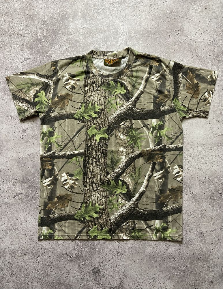 Чоловіча футбоока RealTree SK8 оверсайз камуфляж в