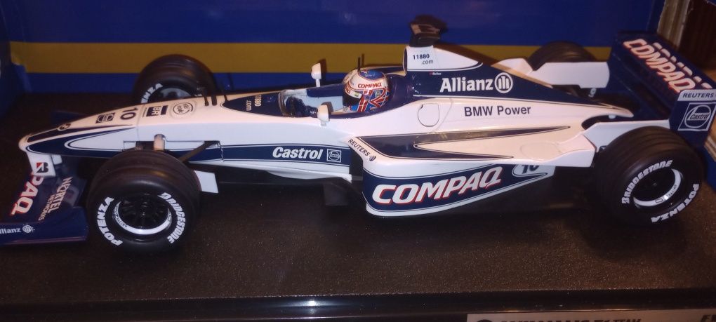 Model Hot Wheels Williams F1 FW22 Jenson Button skala 1 18