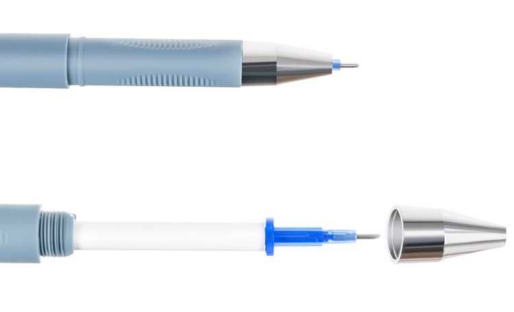 Długopis wymazywalny niebieski zestaw 4 szt. ZWIERZAKI