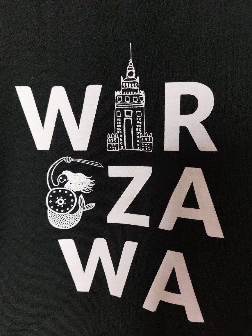 JAK NOWA Bluza dresowa dla dziewczynki chłopca czarna Warszawa r. 110