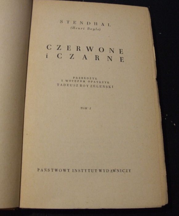 Stendhal - Czerwone i czarne 1955