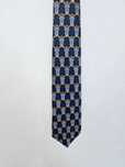 Krawat jedwabny 100% silk vintage jak nowy Hemley niebieski