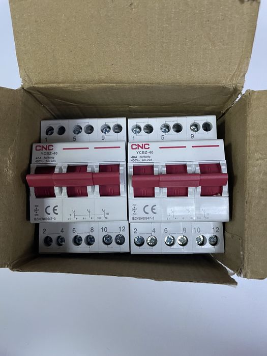 Перемикач напруги CNC YCBZ-40 3P