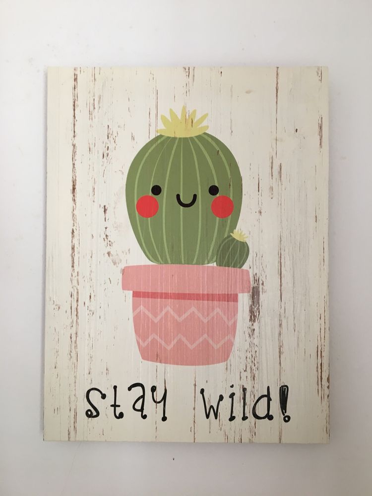 Quadro Cacto Stay Wild!