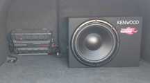 Subwoofer e amplificador kenwood