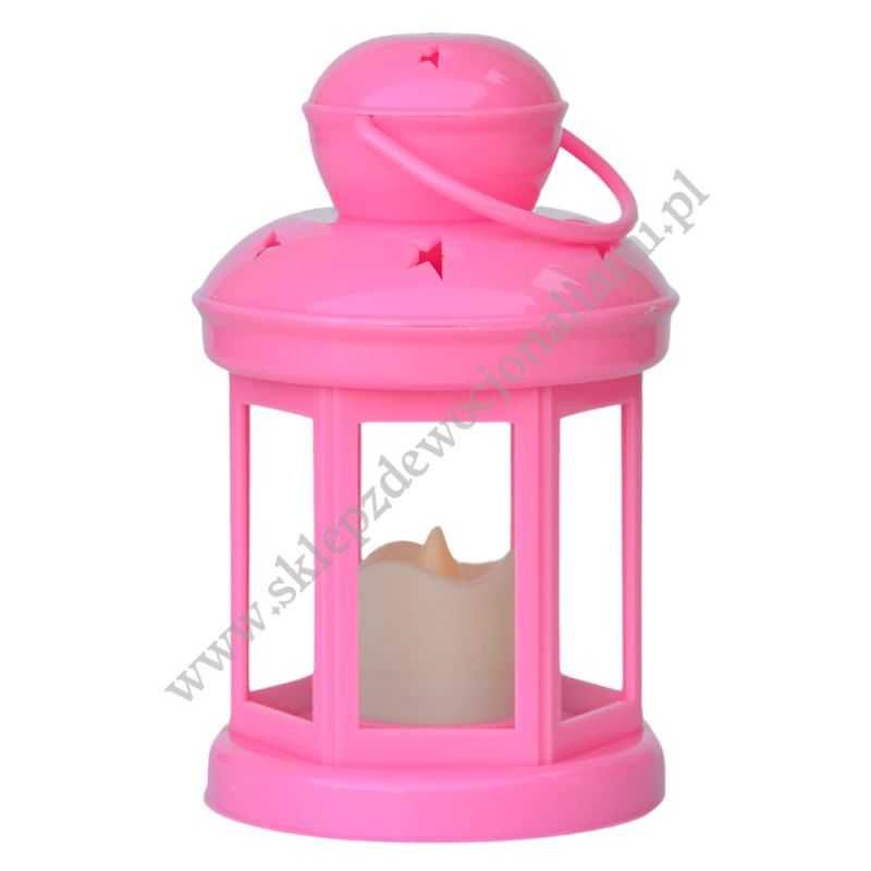 lampion adwentowy rózowy roraty okazja