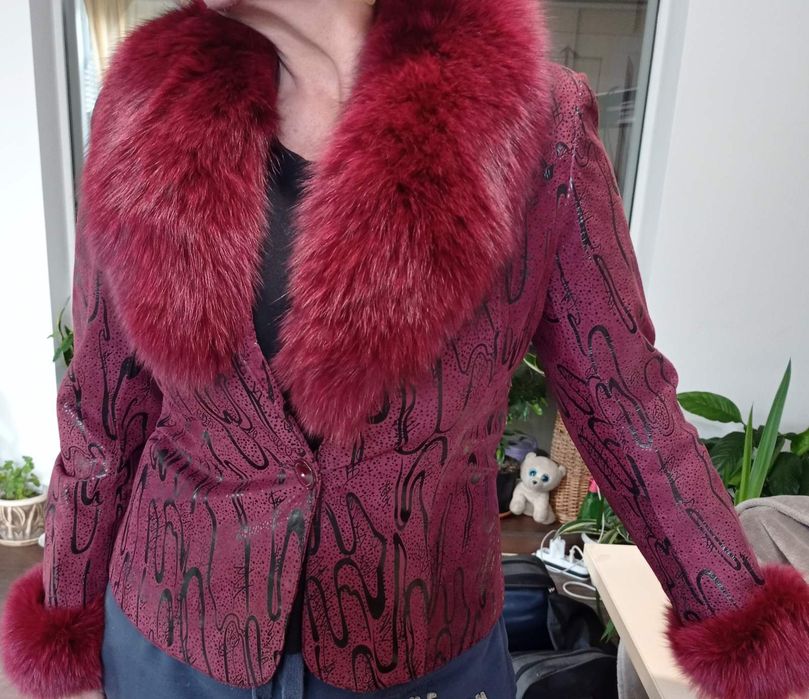 Жакет из натуральной кожи, размер 46-48