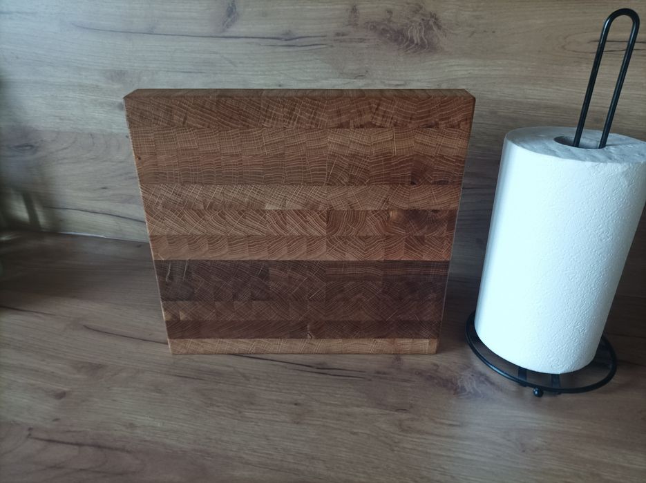 Deska dębowa sztorcowa do krojenia Nowa na prezent