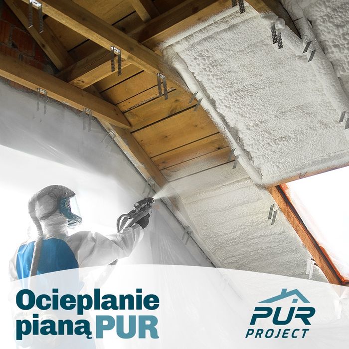 Ocieplanie piana Pur,pianowanie poddaszy ,ocieplanie poddasza , pianka