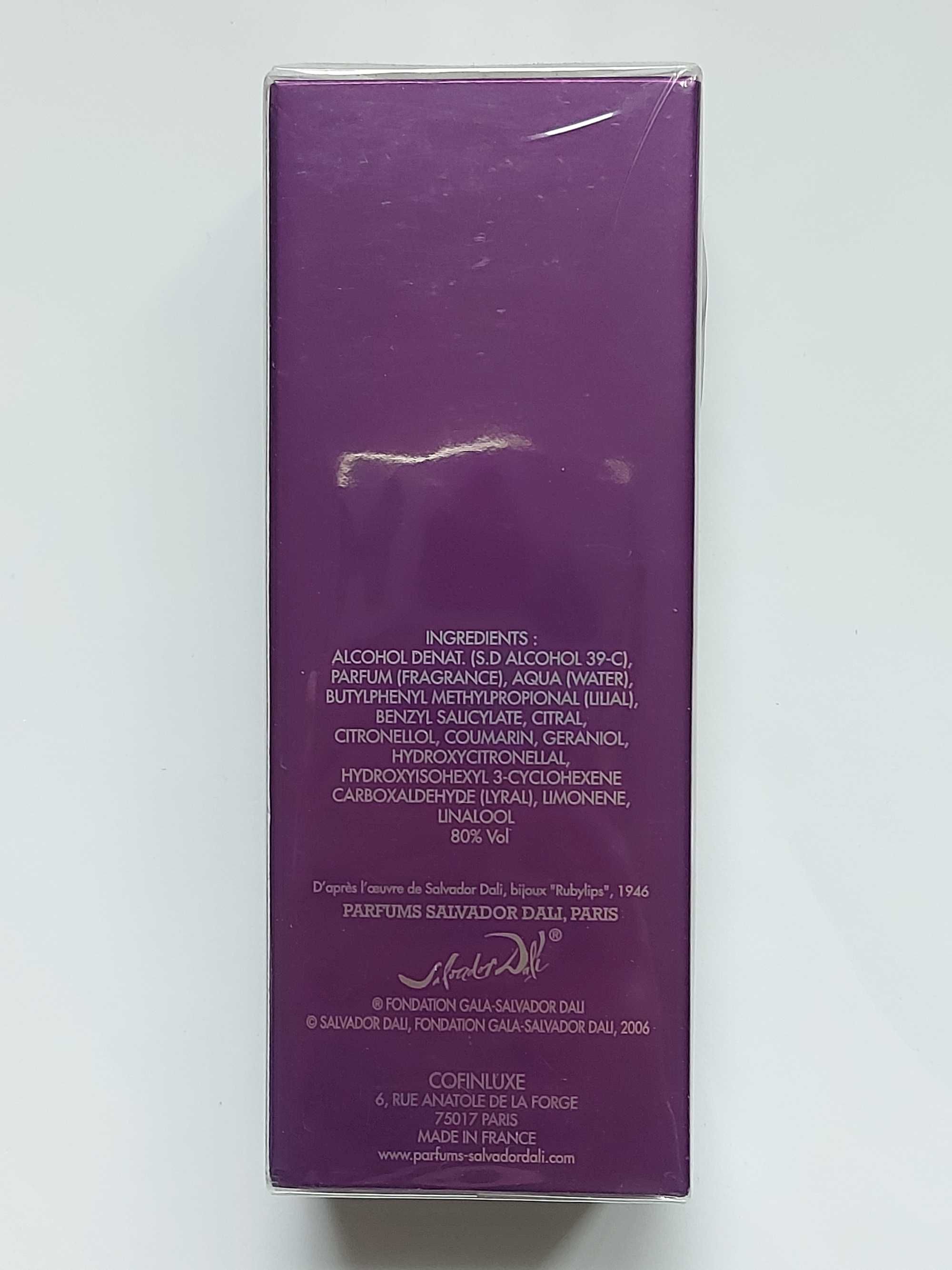 Salvador Dali - PURPLELIPS 50 ml woda toaletowa UNIKAT!