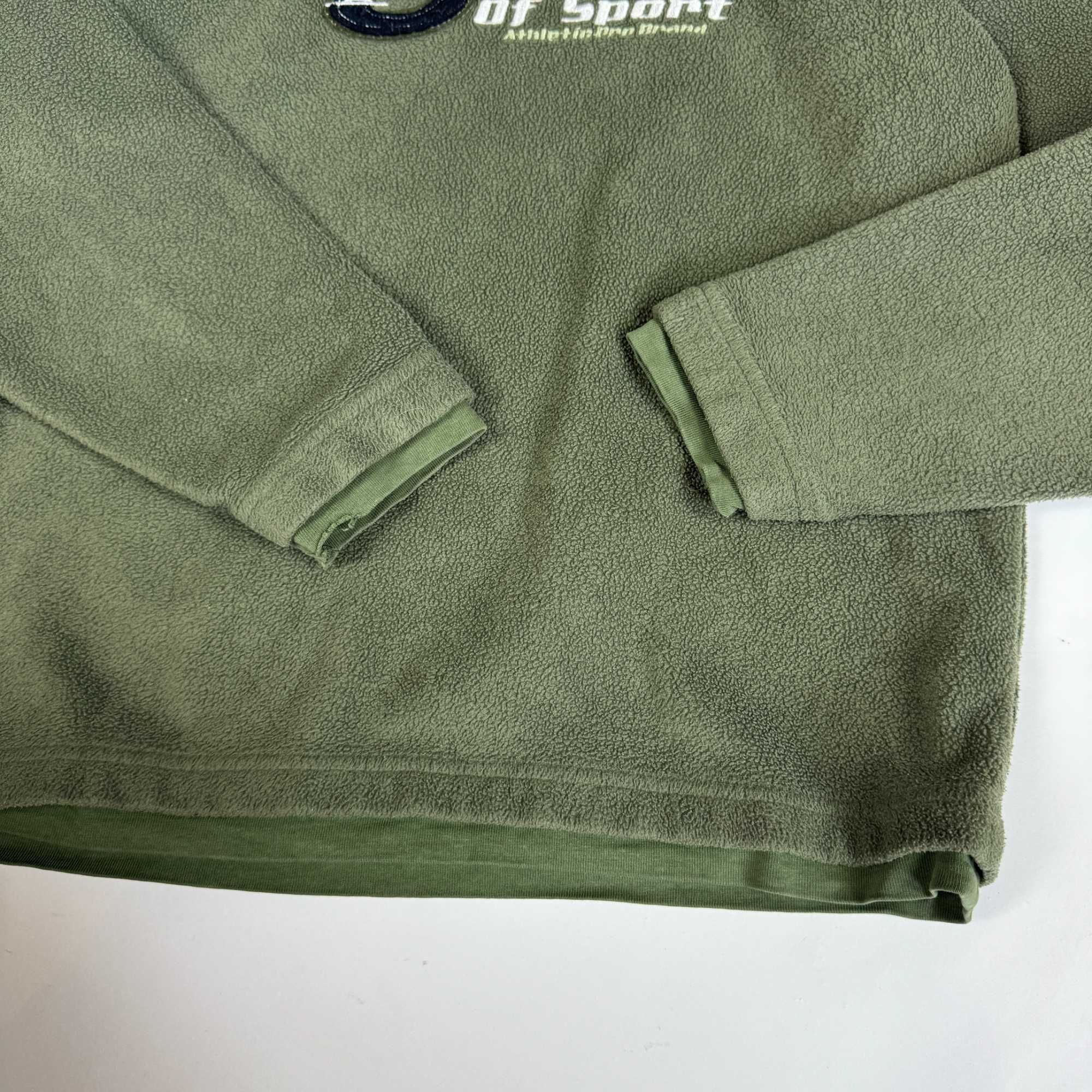 Vintage polar hoodie z dużym nadrukiem streetwear 90s y2k (S/M)
