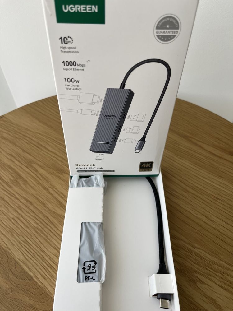 UGREEN Revodok 6-в-1 USB-C концентратор.ОРИГІНАЛ