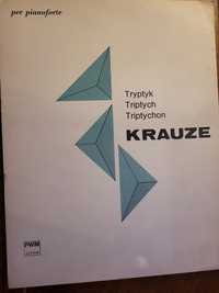 Nuty Z.Krauze Tryptyk na fortepian 1975 PWM