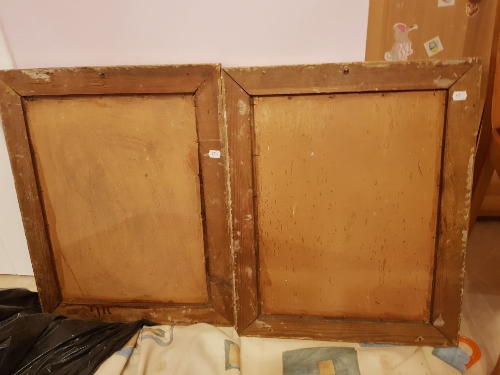 Sprzedam dwa oleodruki antyki jako komplet, bo identyczne ramy.