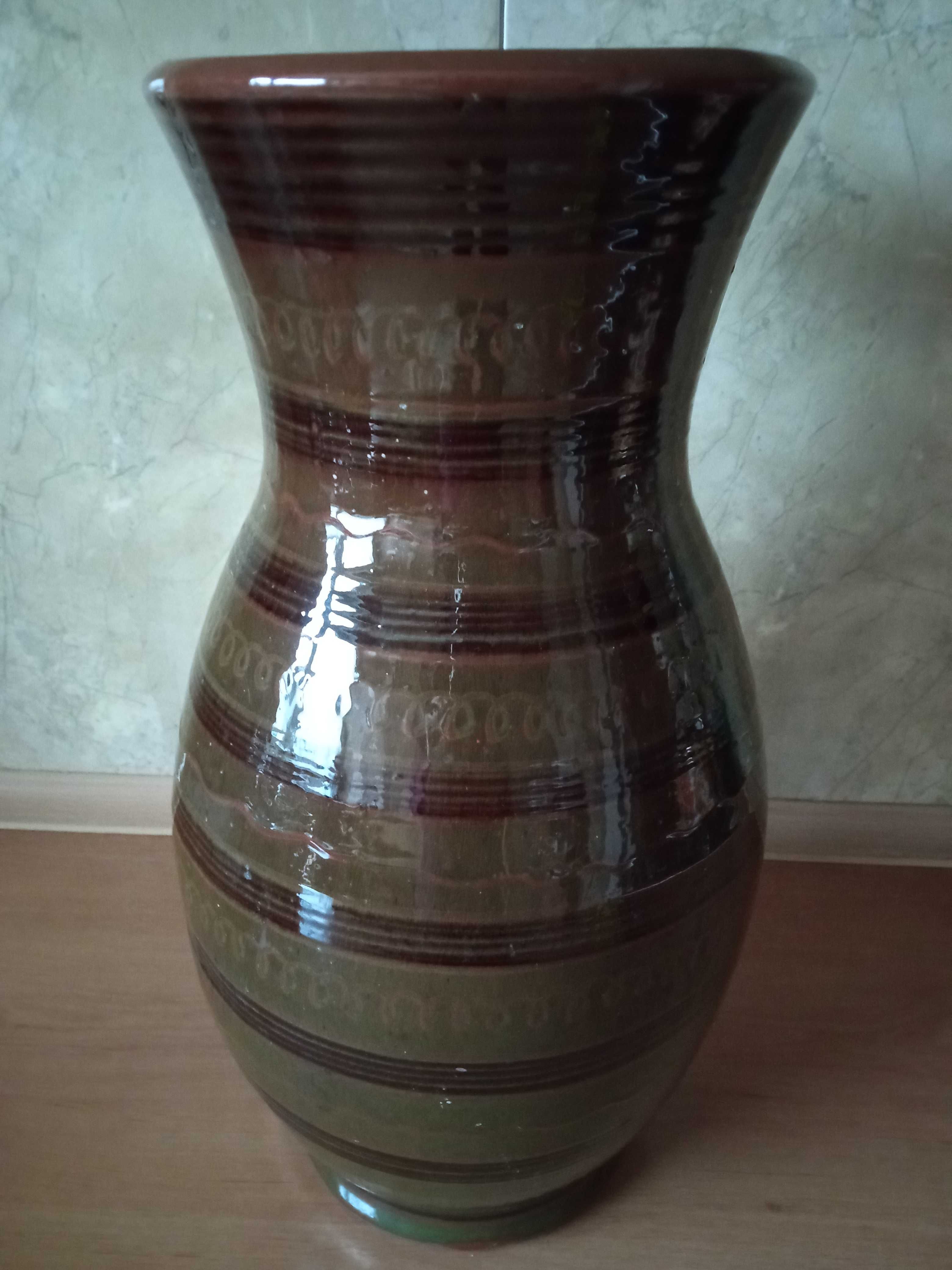 Wazon ceramiczny. Stary wazon. Wazon. 35 cm.