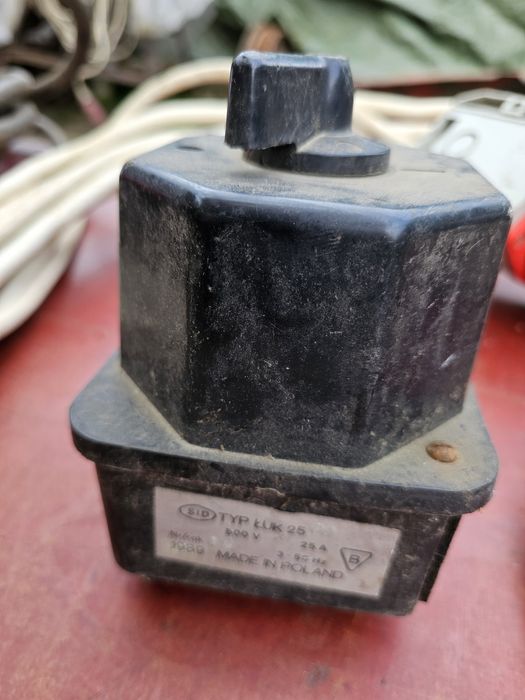 Przedłużacz, kabel, 3 fazy (siła) x 2 szt. + przełącznik