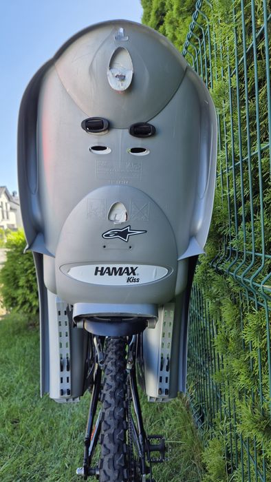 Dziecięcy fotelik rowerowy HAMAX Kiss do 22kg; stan bdb