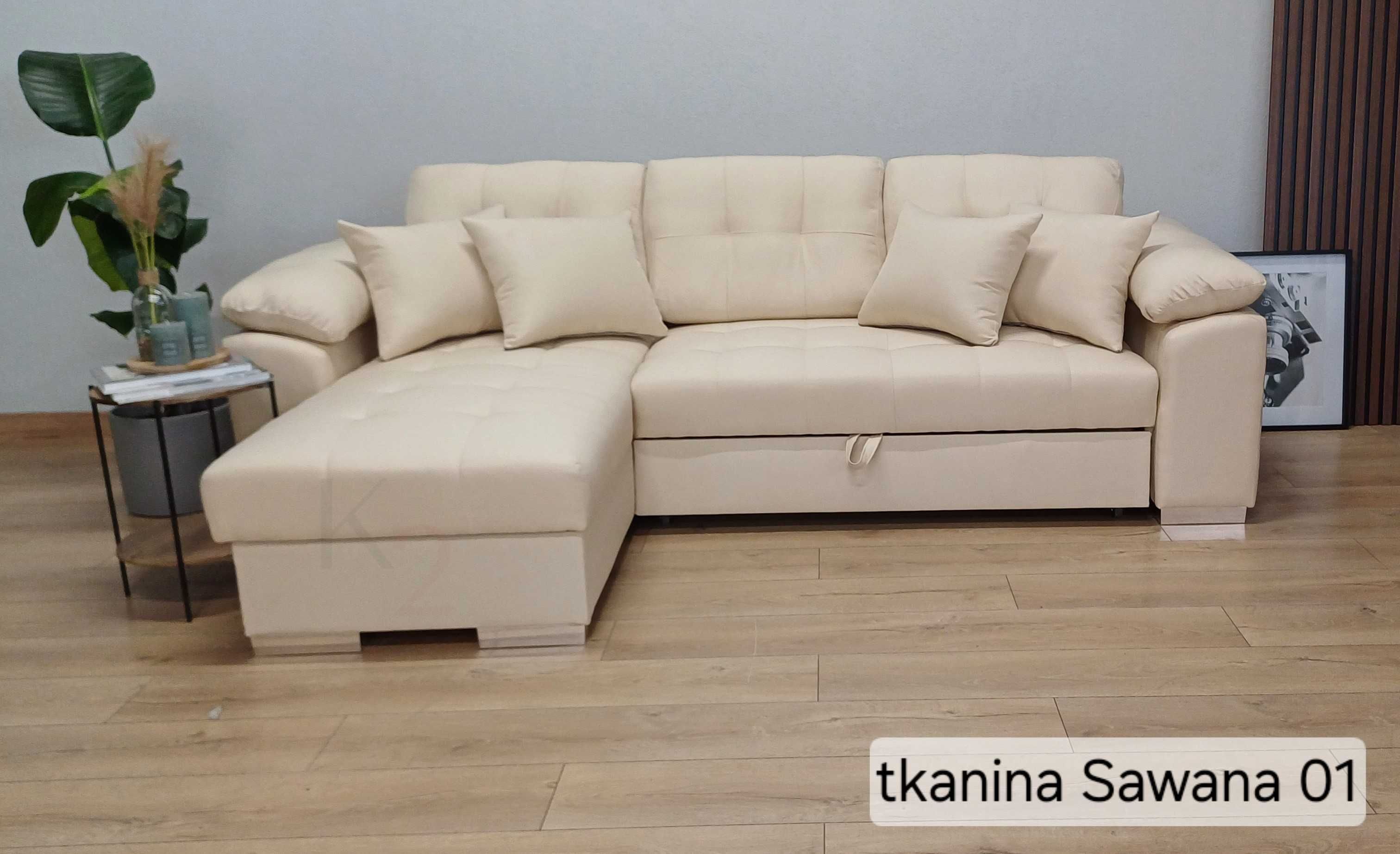 Narożnik DENVER rogówka sofa łatwo czyszczący USB hotelowy +gratis