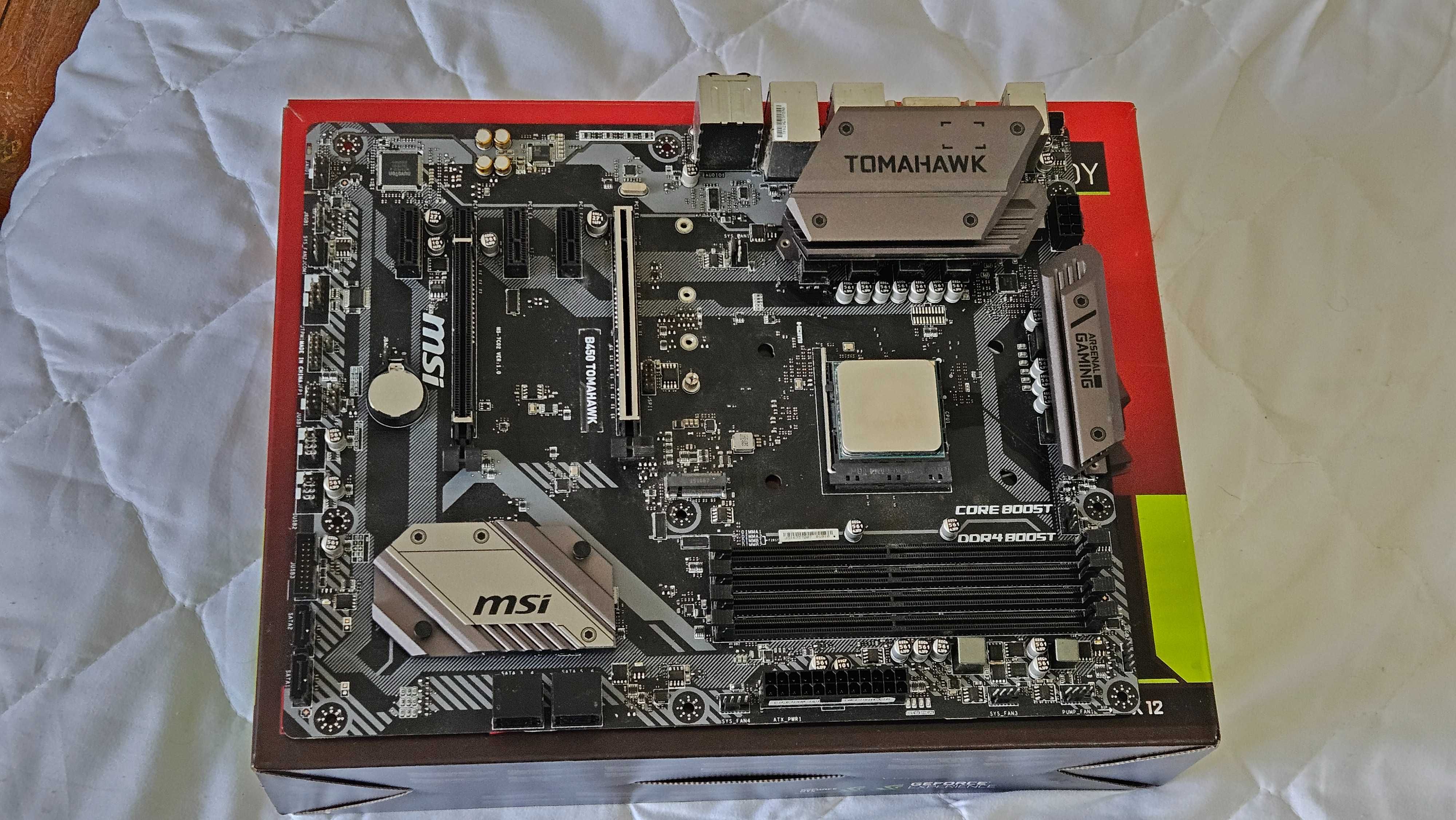 Ryzen 5 2600 + motherboard MSI B450 +cooler CPU
