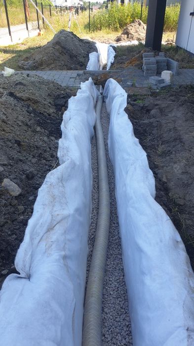 Usługi minikoparką 2,7t wywrotka do12ton, Drenaże, Odwodnienia