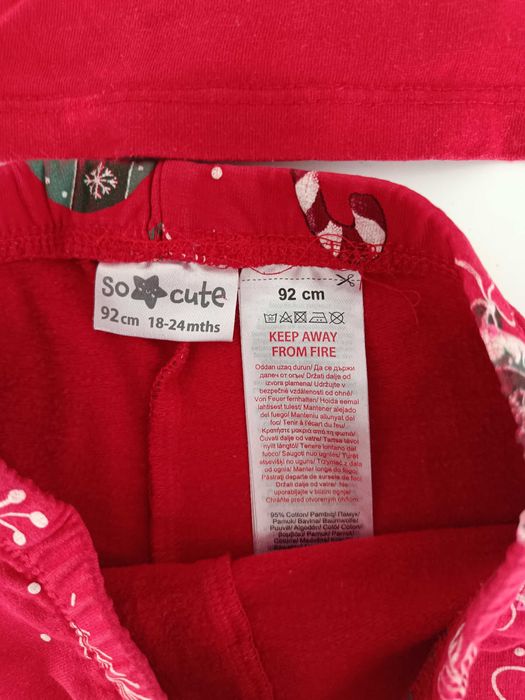 Piżamka dziecięca na święta Bożego Narodzenia Pepco 92