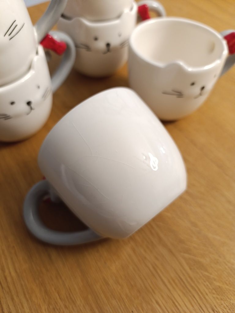 Zestaw 5 kubków Home&you porcelana 210 ml