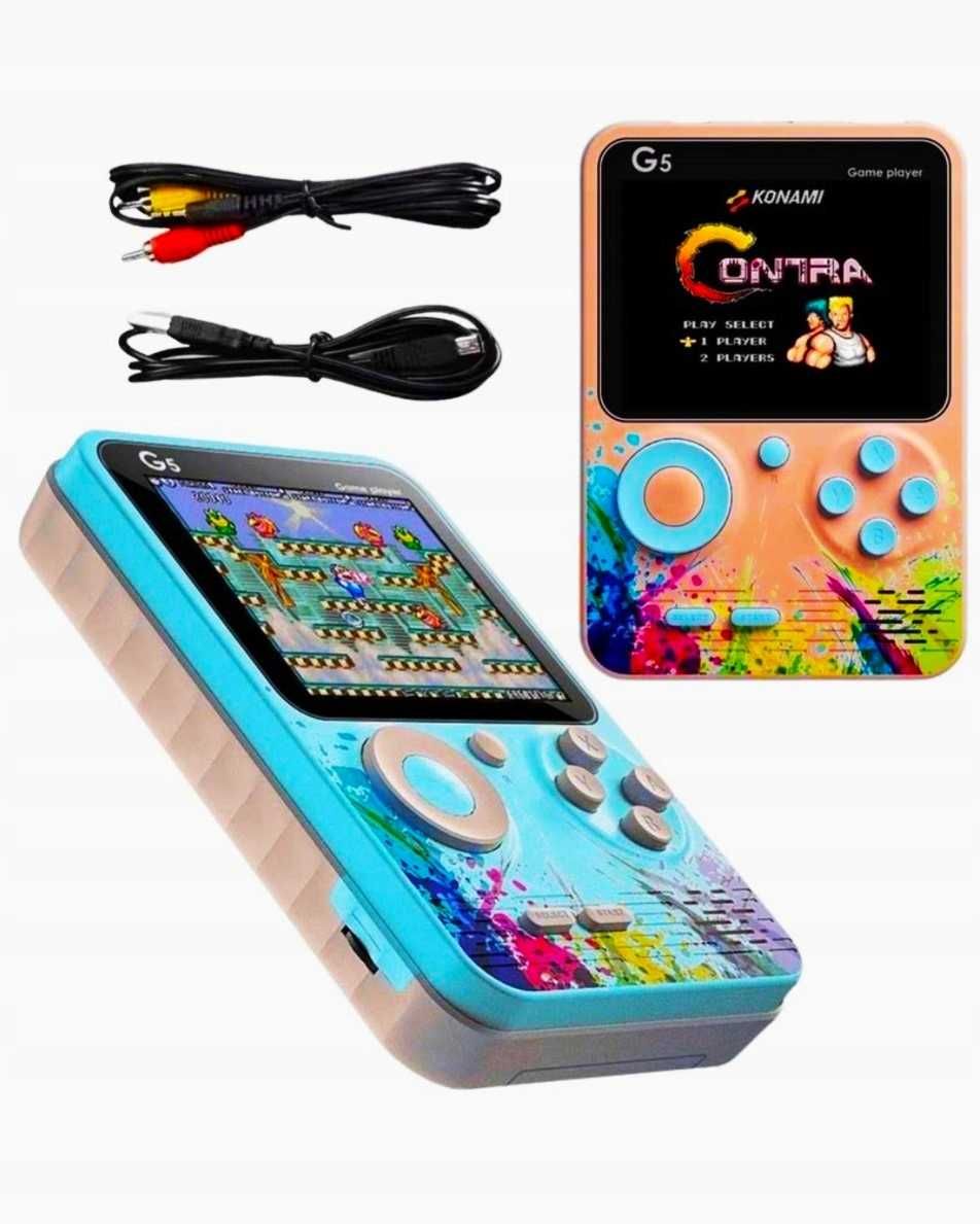 Mini retro Gameboy przenośna konsola z grami 500 gier kabel AV do TV